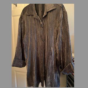 Bronze Metallic Textured Top